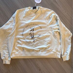 Cream Lourdes Designer Sweatshirt NWT